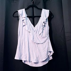 Free People Faux Wrap Ruffle Tank 🦄